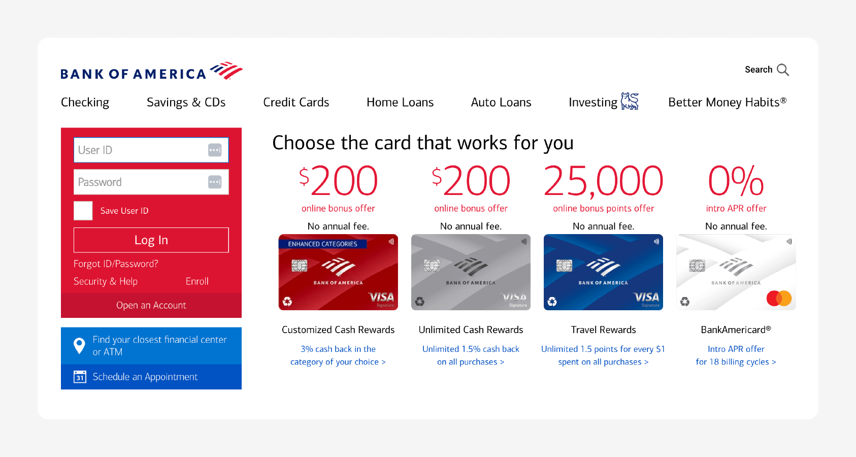 Best for Traditional Equipment Loan: Bank of America