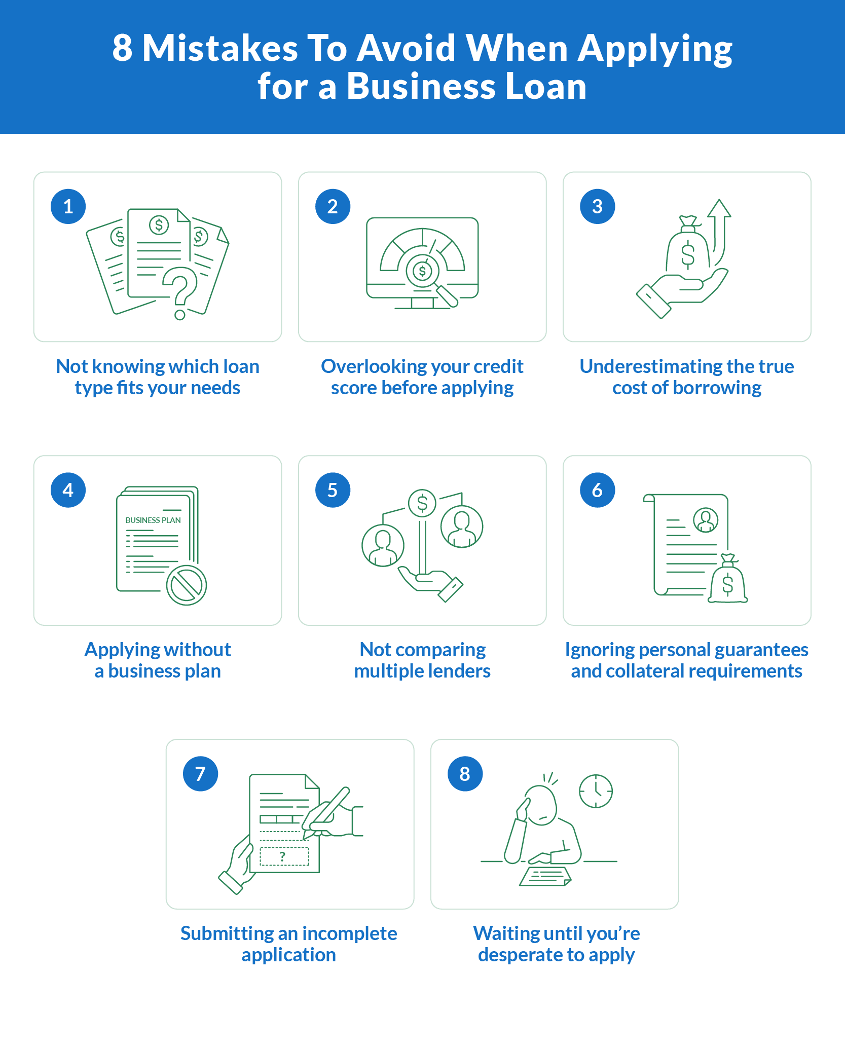 8 Mistakes To Avoid When Applying for a Business Loan