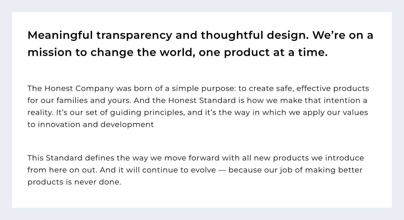 Company description