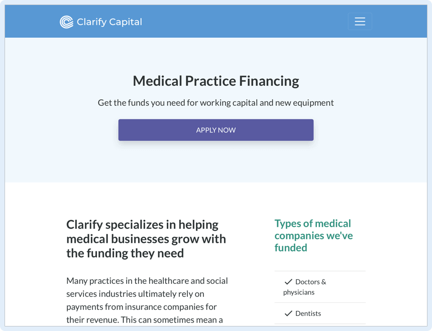Create custom landing pages