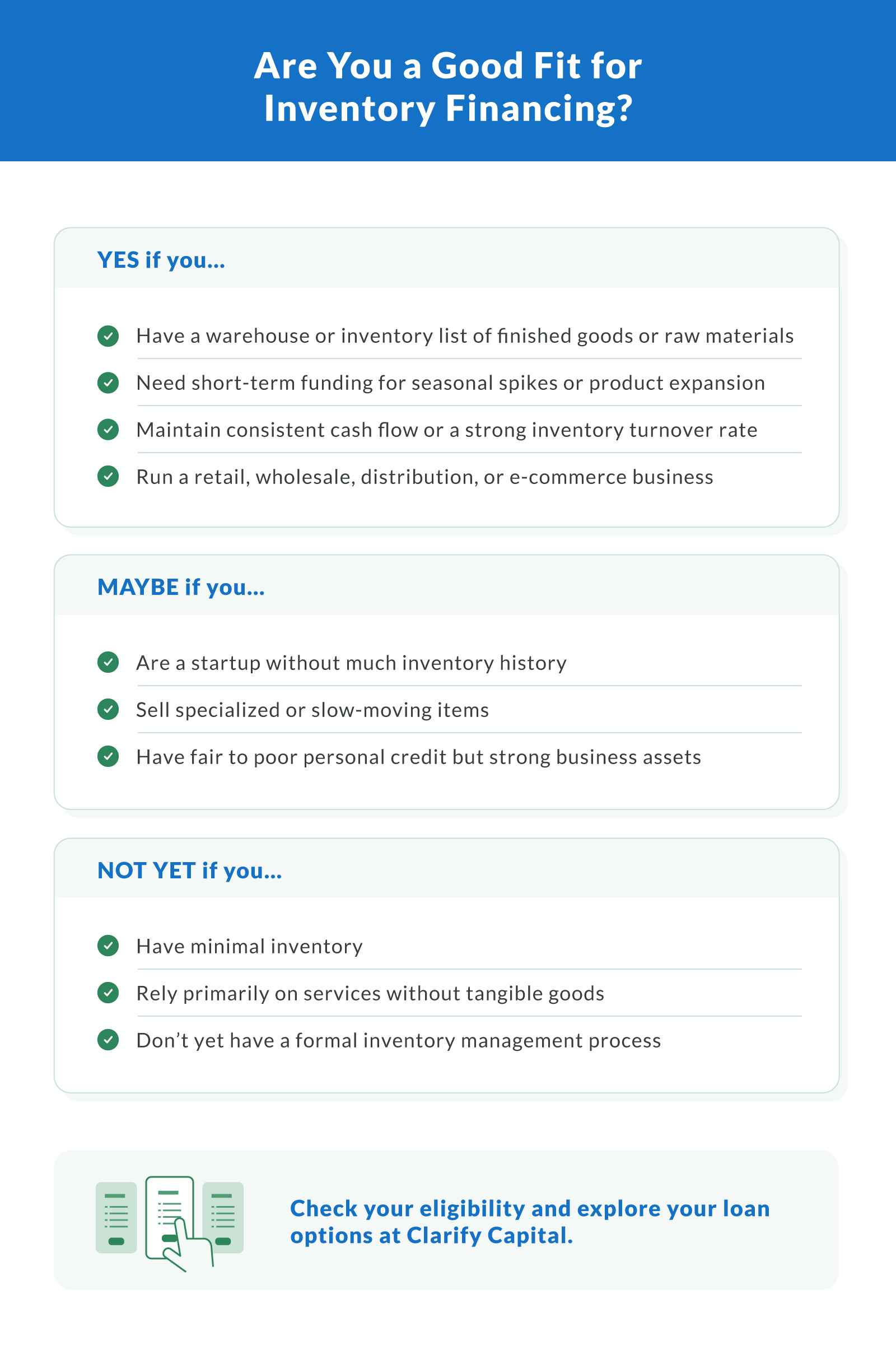 Are You a Good Fit for Inventory Financing?