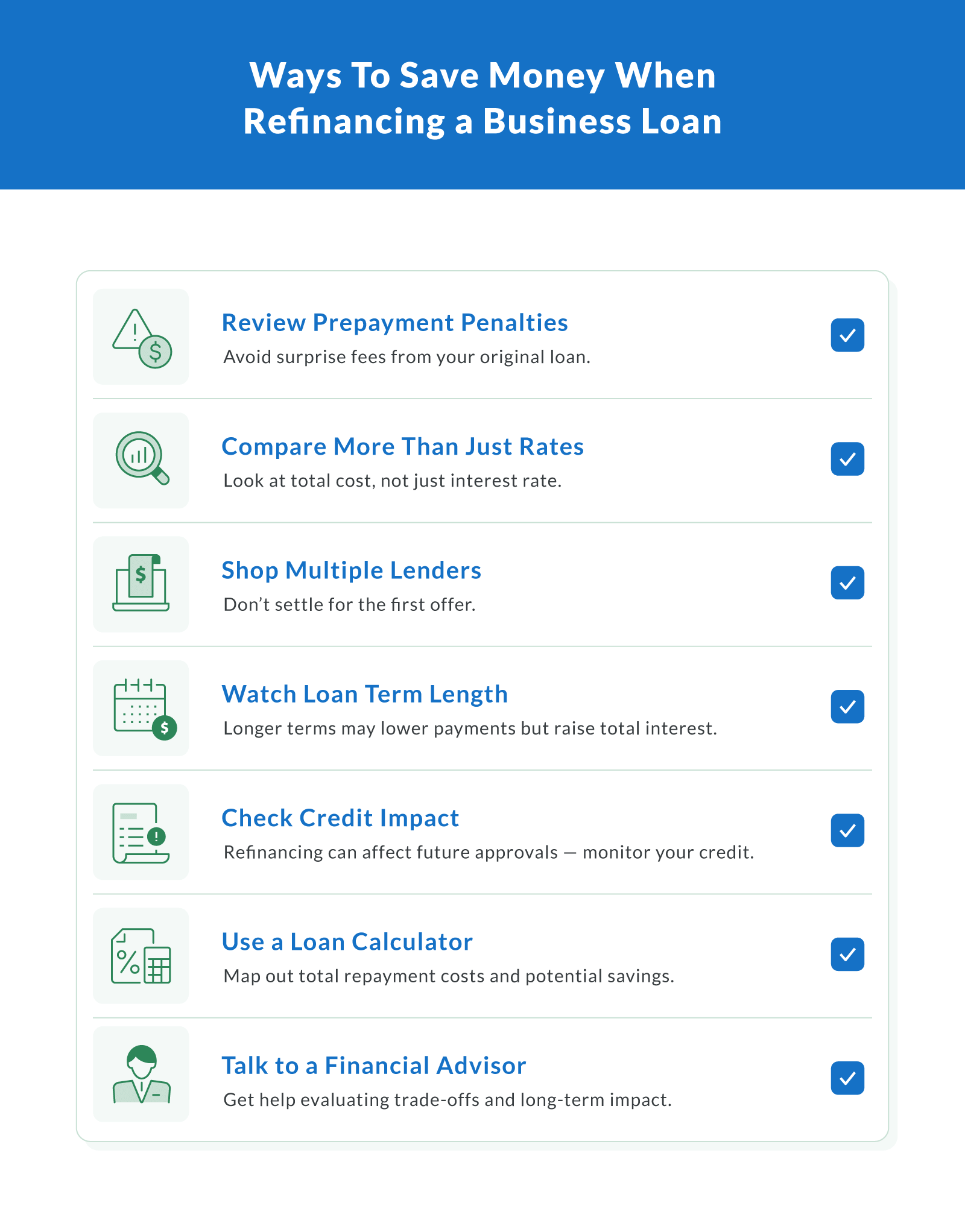Ways To Save Money When Refinancing a Business Loan