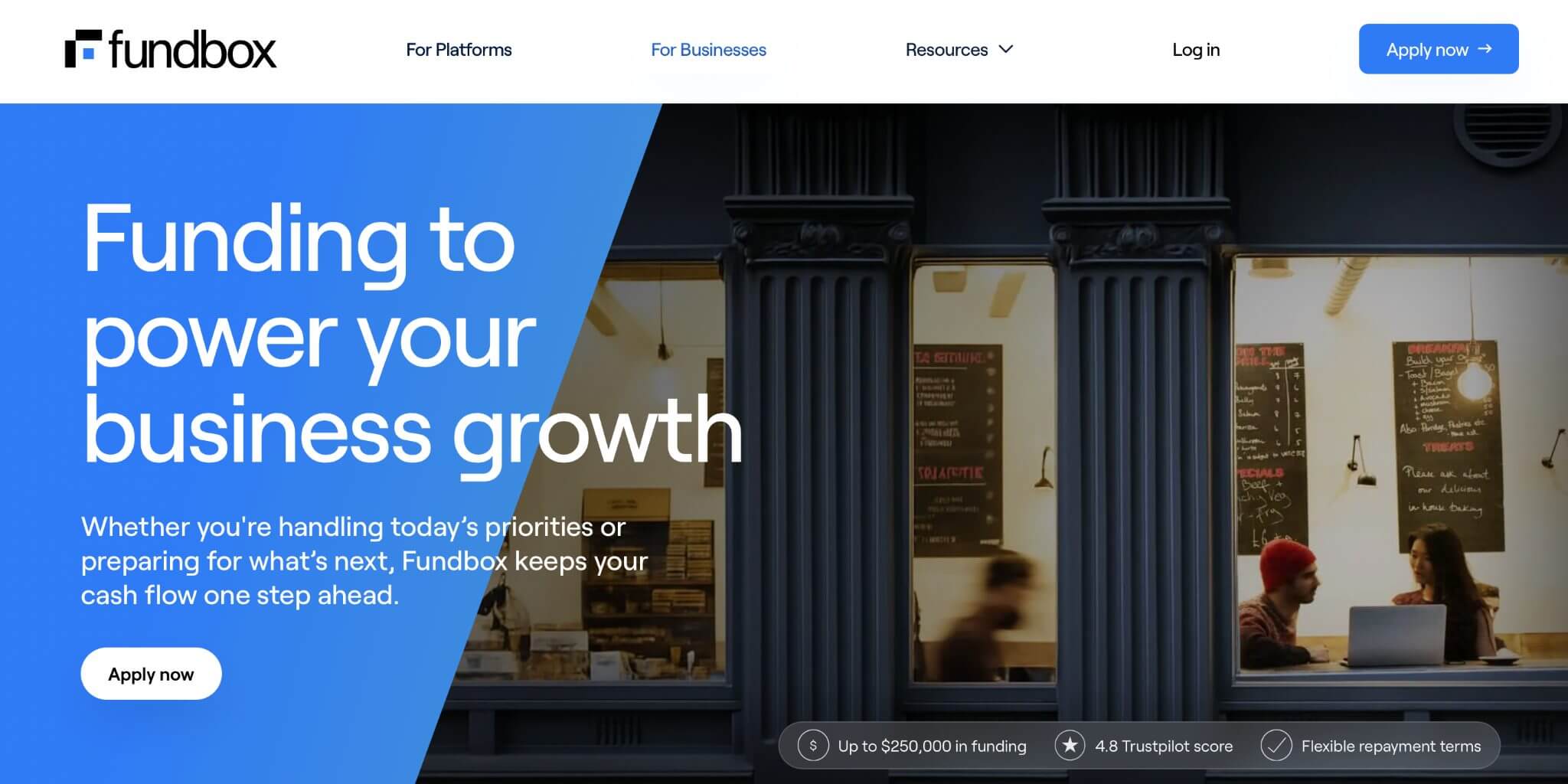 Fundbox business financing for borrowers with fair credit