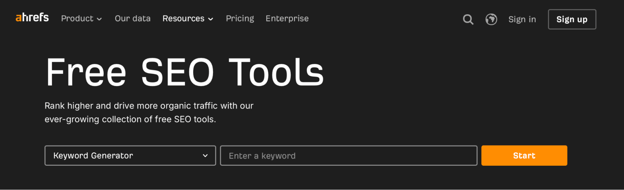 Ahrefs Free Tools